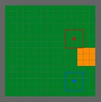 A simulation of autonomous drone wildfire fighting.